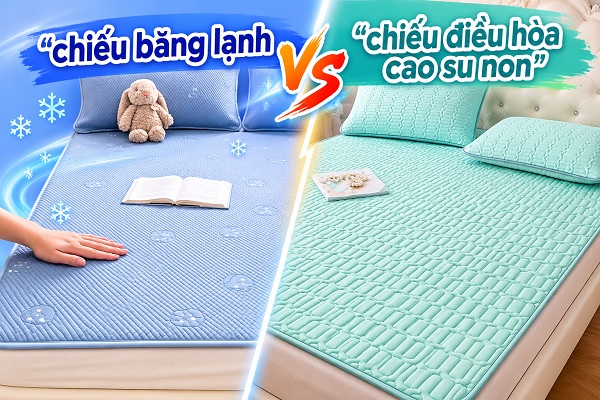 So sánh chiếu băng lạnh và chiếu điều hòa cao su non